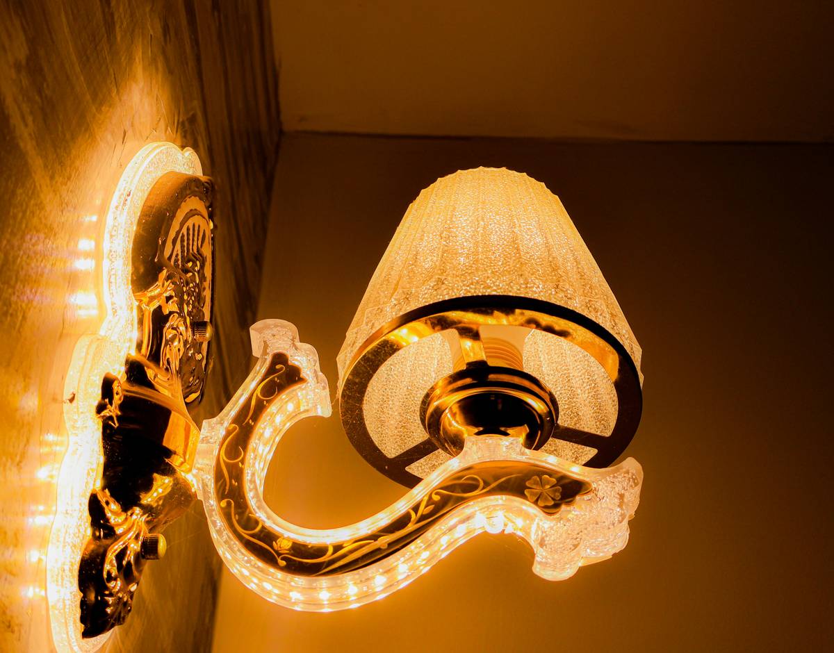 Waterproof LED strip lights for house installed along bathroom vanity mirror with even illumination